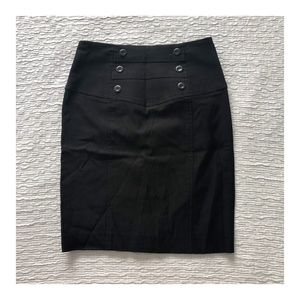 Black High Waist Pencil Skirt
